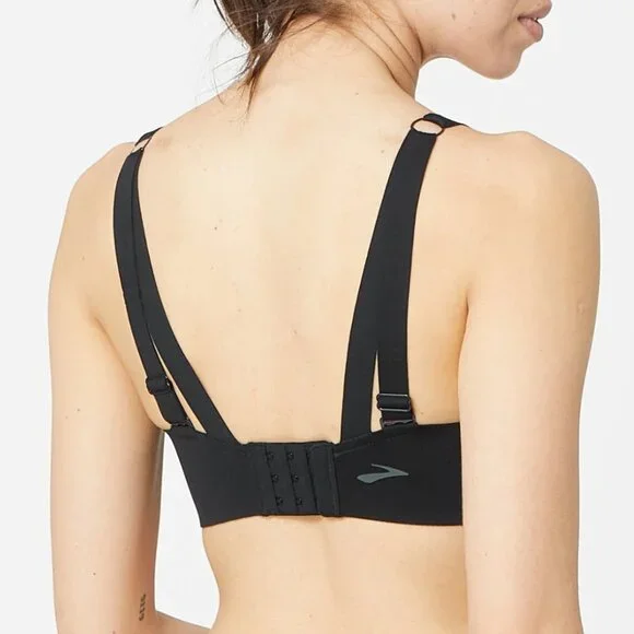 Brooks Dare Underwire Sports Bra, Black, Size 36D - Picture 4 of 10